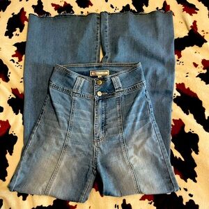 Seamed Flare Jeans